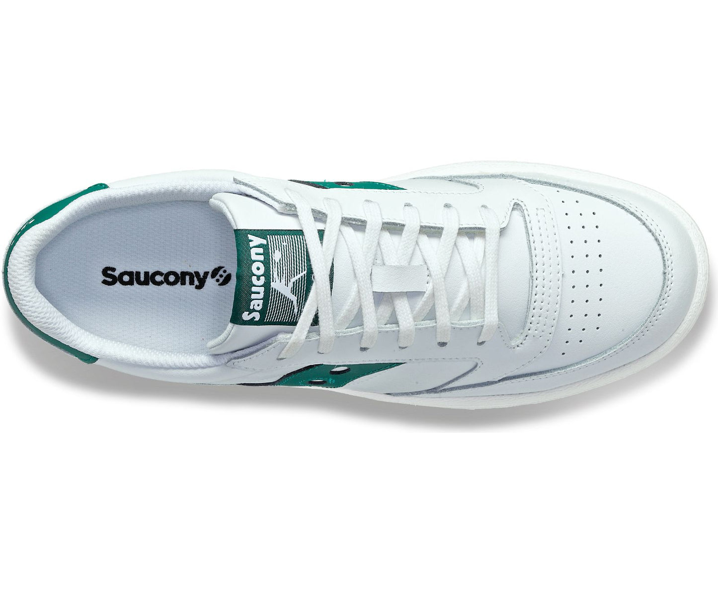 Saucony Jazz Court White/Green Unisex Men's Women's