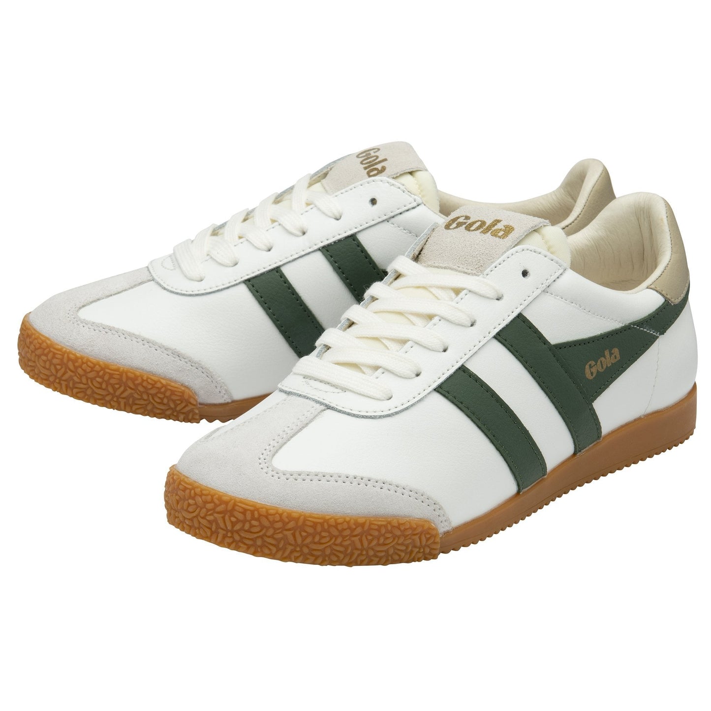 Gola ELAN LEATHER white/evergreen/bone Women's