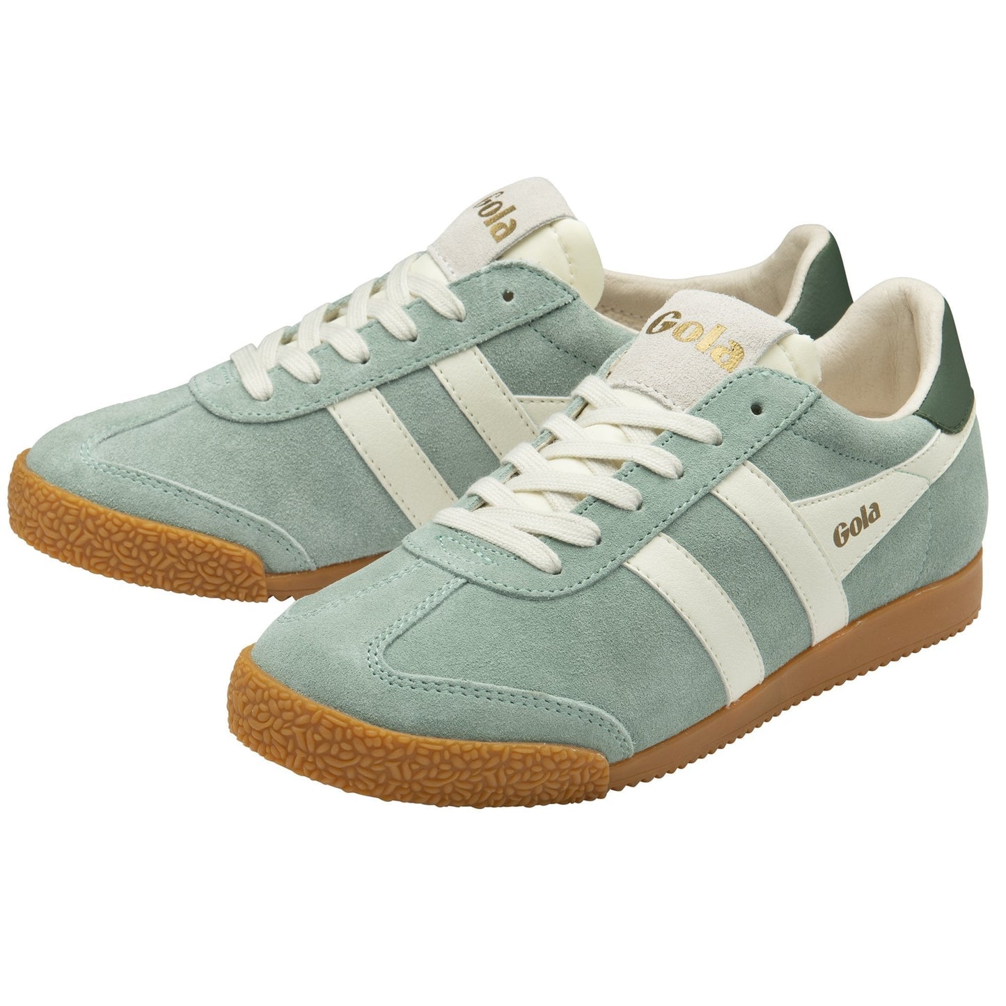 Gola ELAN suede green mist/off white/ evergreen Women's