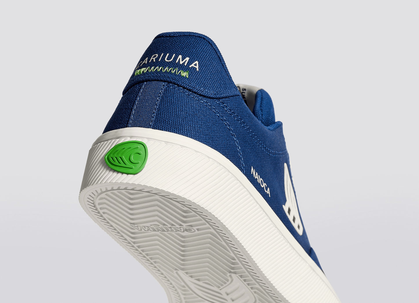 Cariuma NAIOCA Mystery Blue Canvas Ivory Logo Sneaker Unisex