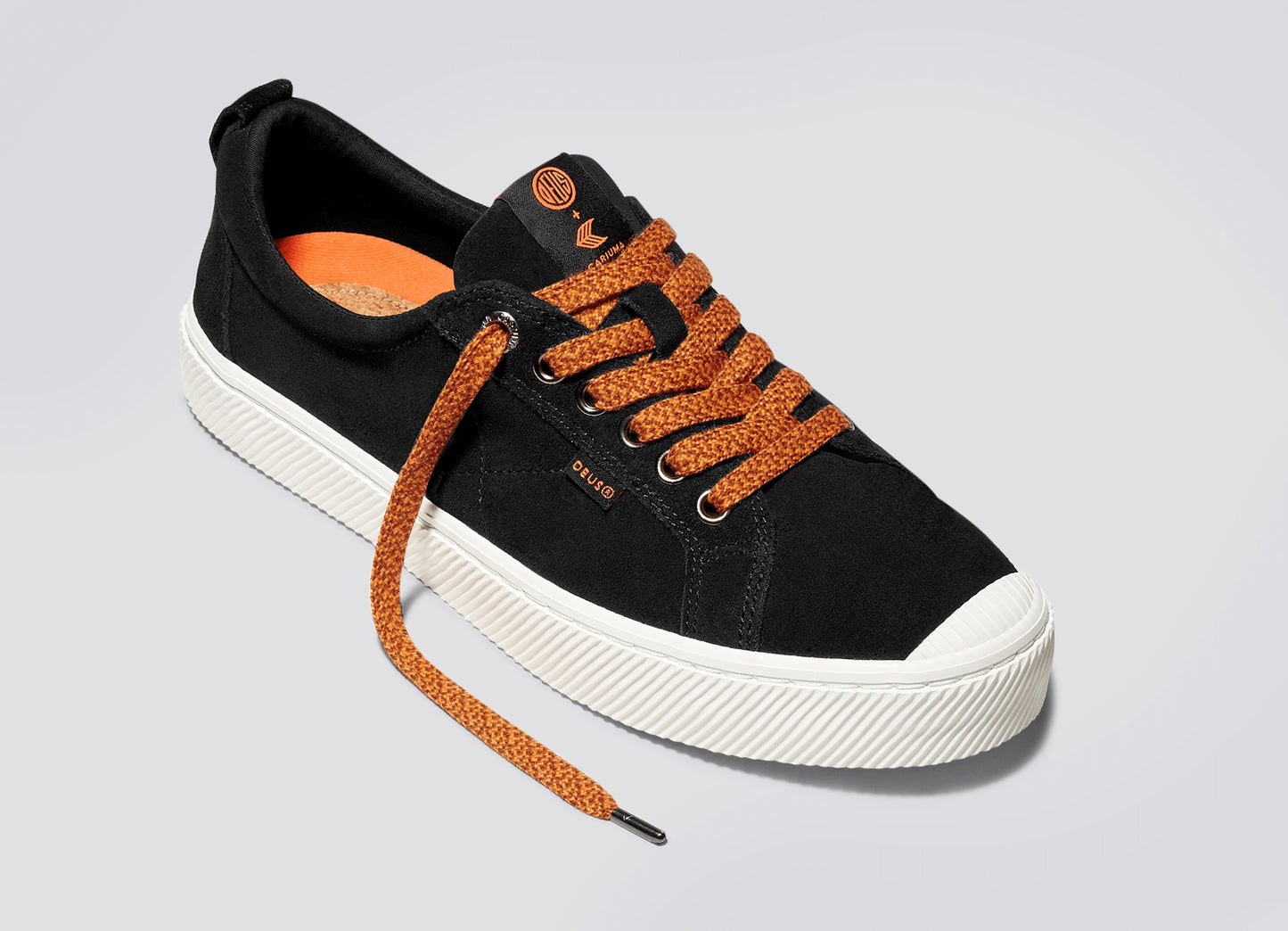 Cariuma OCA LOW Deus Black Suede Sneaker Unisex