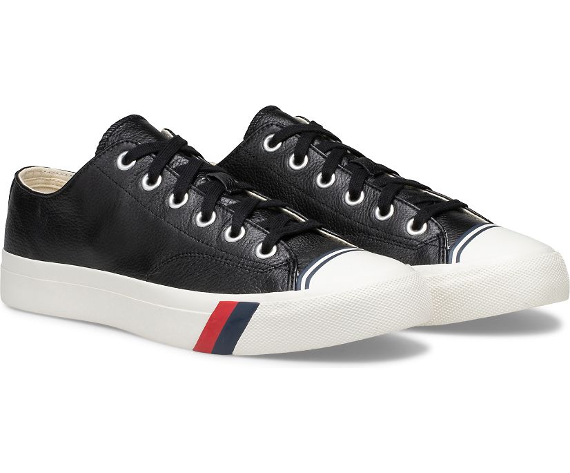 Pro-Keds Royal Lo Classic Leather Black Unisex Men's Women's