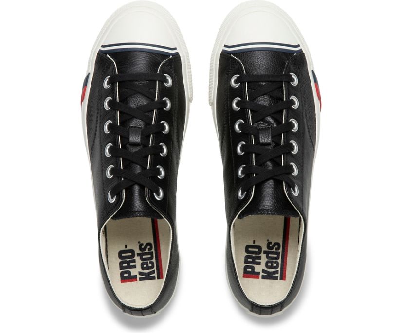 Pro-Keds Royal Lo Classic Leather Black Unisex Men's Women's