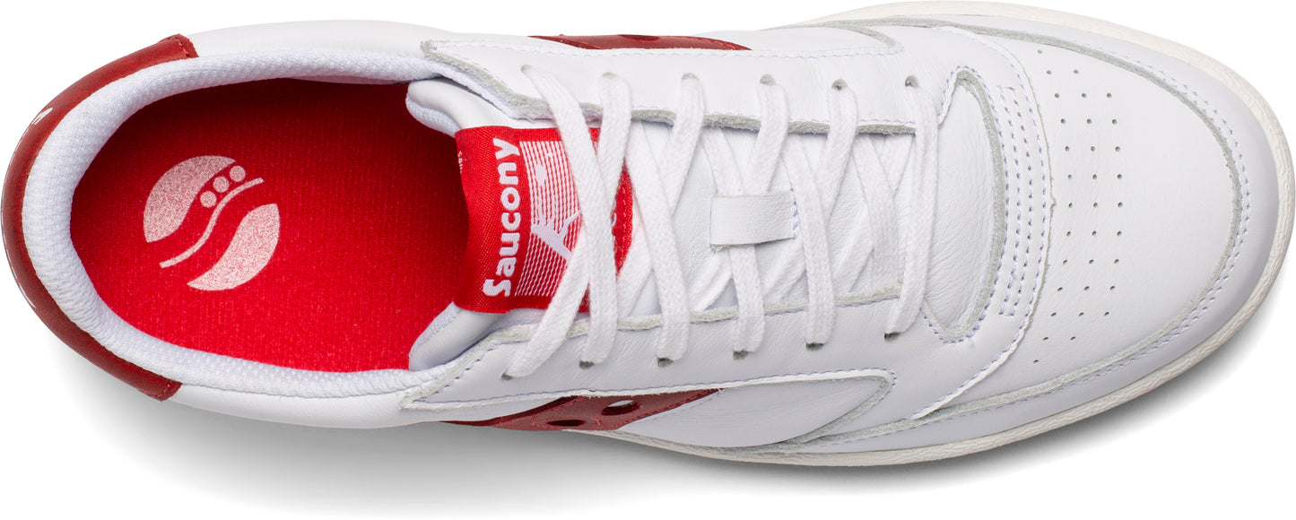 Saucony Jazz Court White/Red Unisex Men's Women's