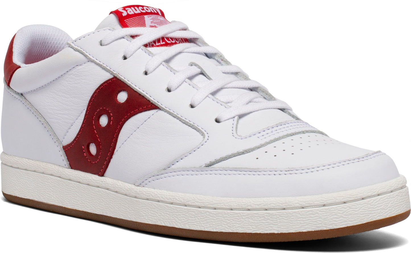 Saucony Jazz Court White/Red Unisex Men's Women's