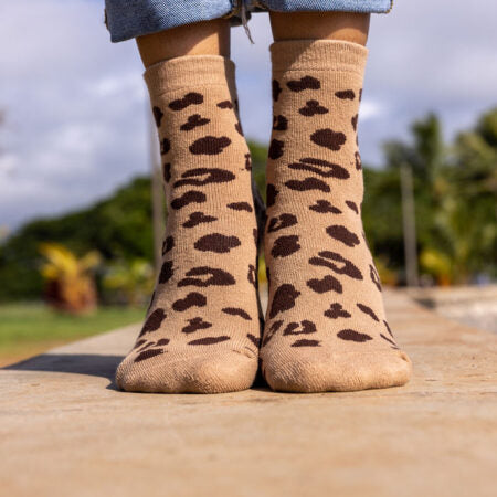XS Unified Leopard Socks Women's