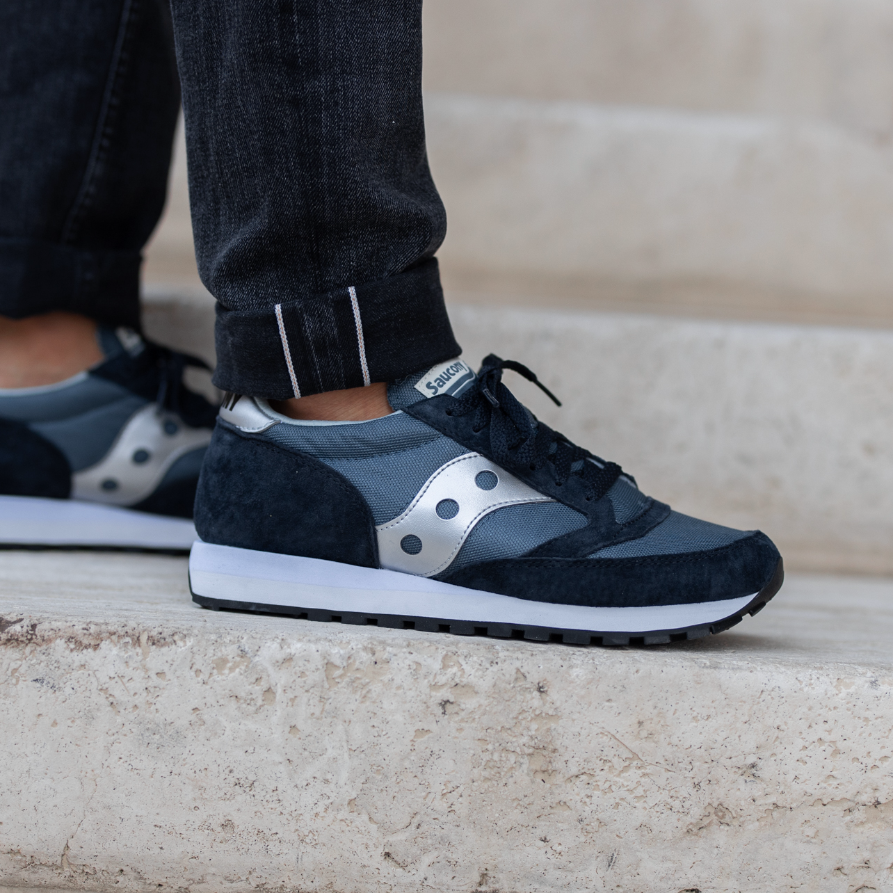 Saucony Jazz 81 Navy/Silver Unisex Men's Women's