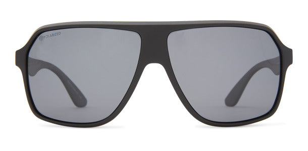 Dot-Dash Sunglasses HONDO Black Satin/Grey Polarized Lens