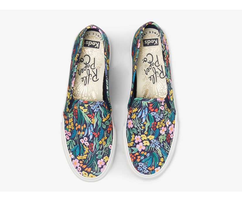 Keds Double Decker Rifle Paper Co. NAVY MULTI Women's