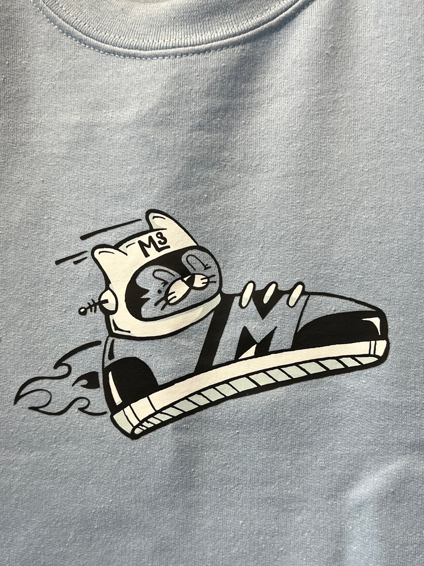 Mercury Crewneck Sweatshirt Space Cat Logo Unisex