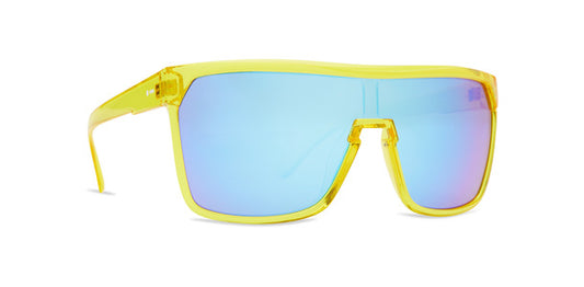 Dot - Dash Sunglasses SHOEY Yellow Satin/ Blue Chrome