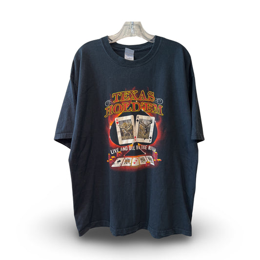 Vintage 00's 'Texas Hold 'Em' T-Shirt XL Unisex