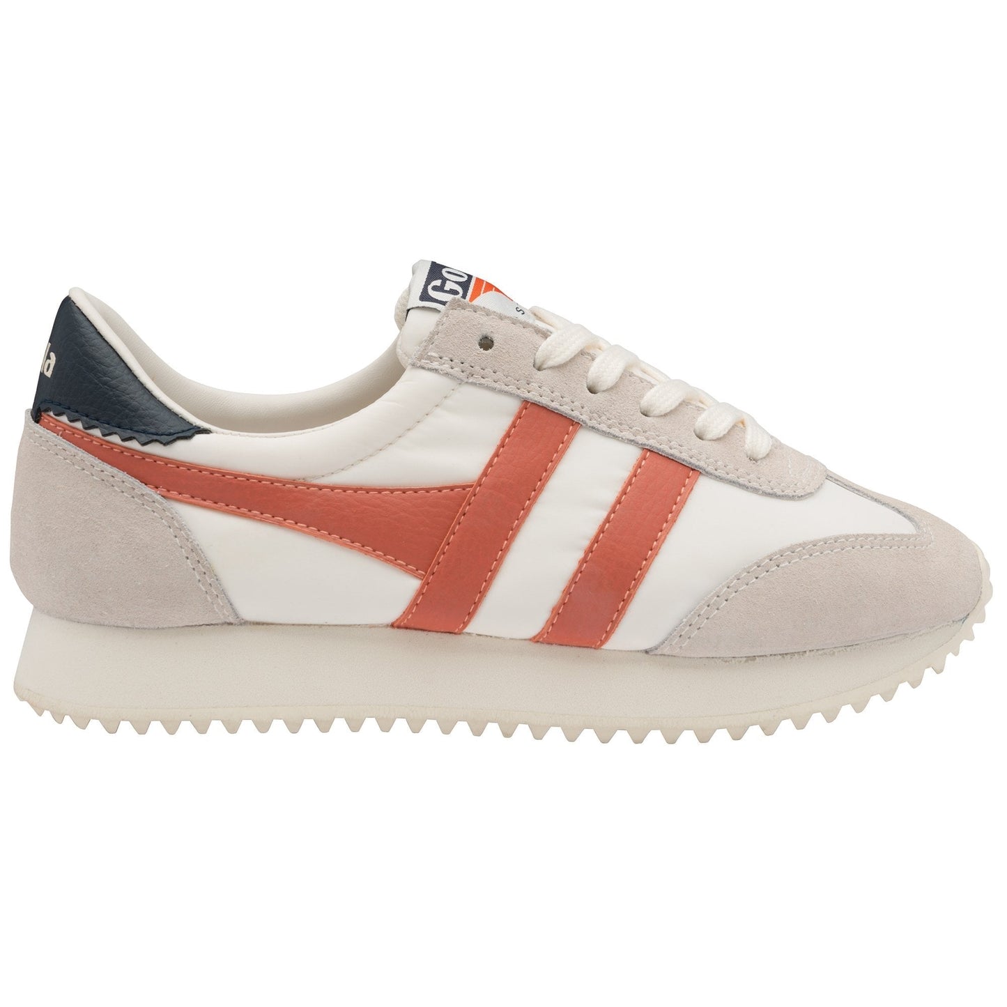 Gola Classics Boston 78 Off White/Hot Coral/Navy Women's
