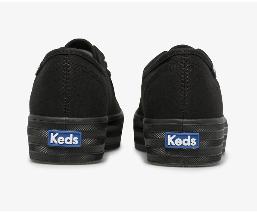 Keds Triple Kick Organic Cotton Black Women's – Mercury Shoes