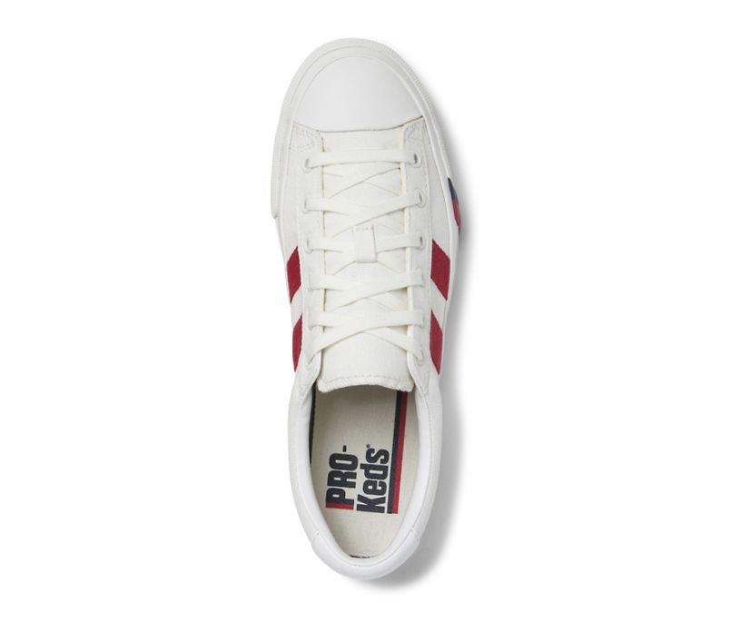 Pro-Keds Royal Plus Canvas White/Red Unisex Men's Women's