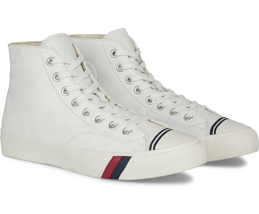 Pro-Keds Royal Hi Classic Leather White Unisex Men's Women's