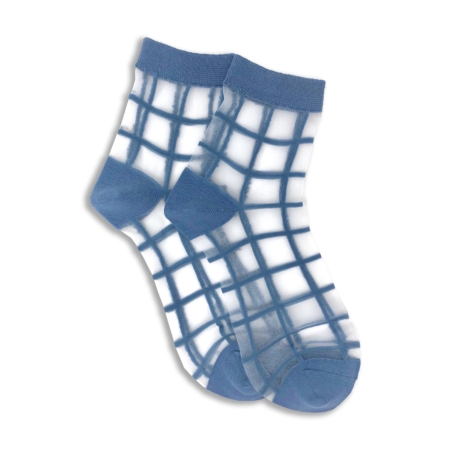 XS Unified Sheer Windowpane Socks  Women's