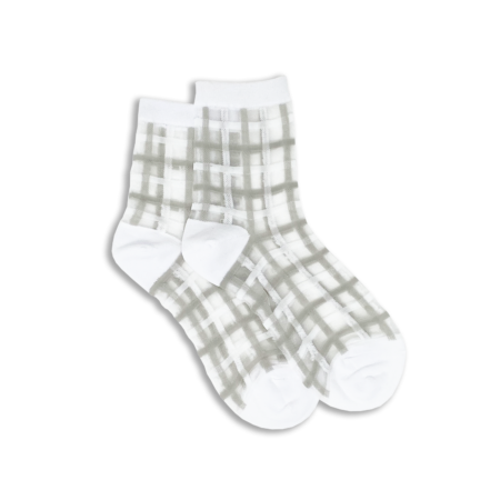 XS Unified Sheer Plaid Socks Women's