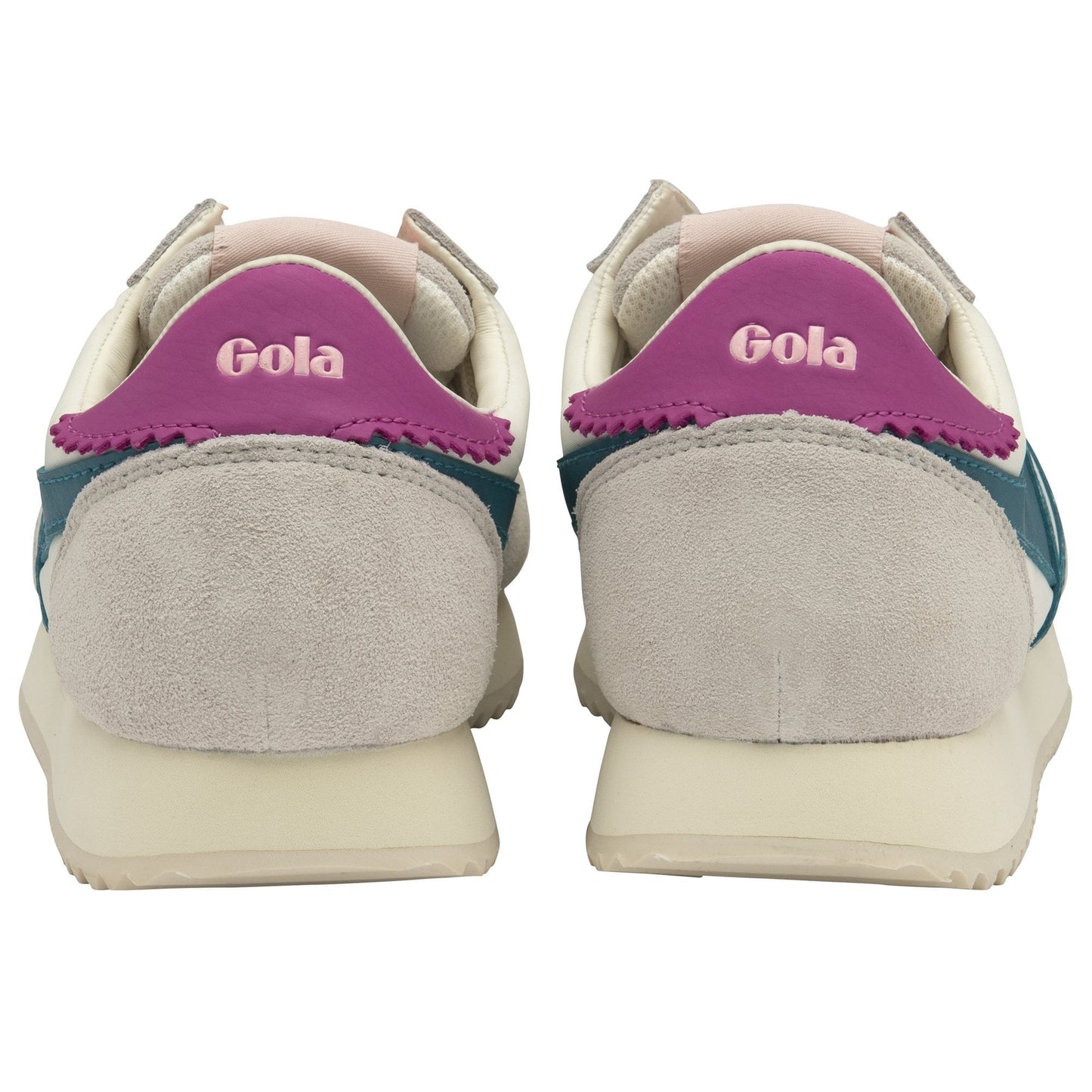 Gola Classic Boston 78 Off White/Teal/Fuchsia Women's